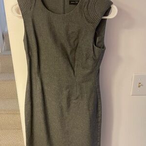 Banana Republic Grey Sleeveless Dress (with slightly padded shoulder)